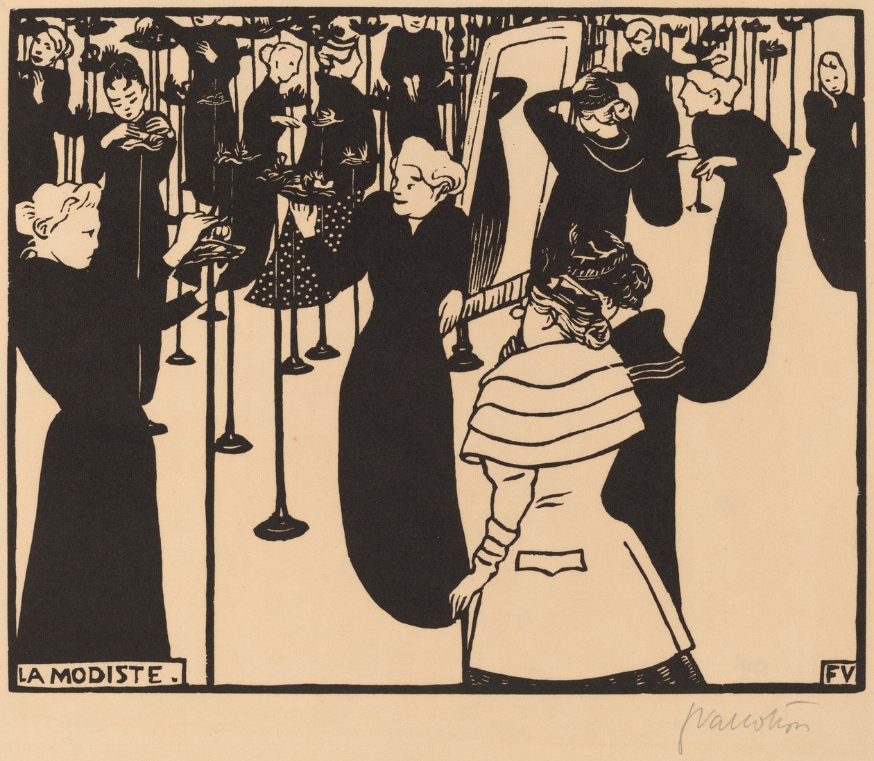 La Modista de Félix Vallotton