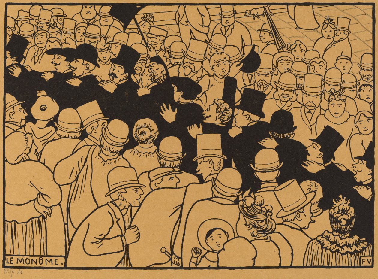 Desfile por las Calles en Fila India de Félix Vallotton
