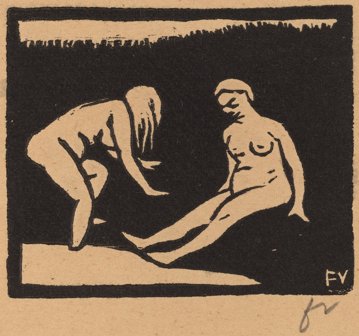 Saliendo del agua de Félix Vallotton