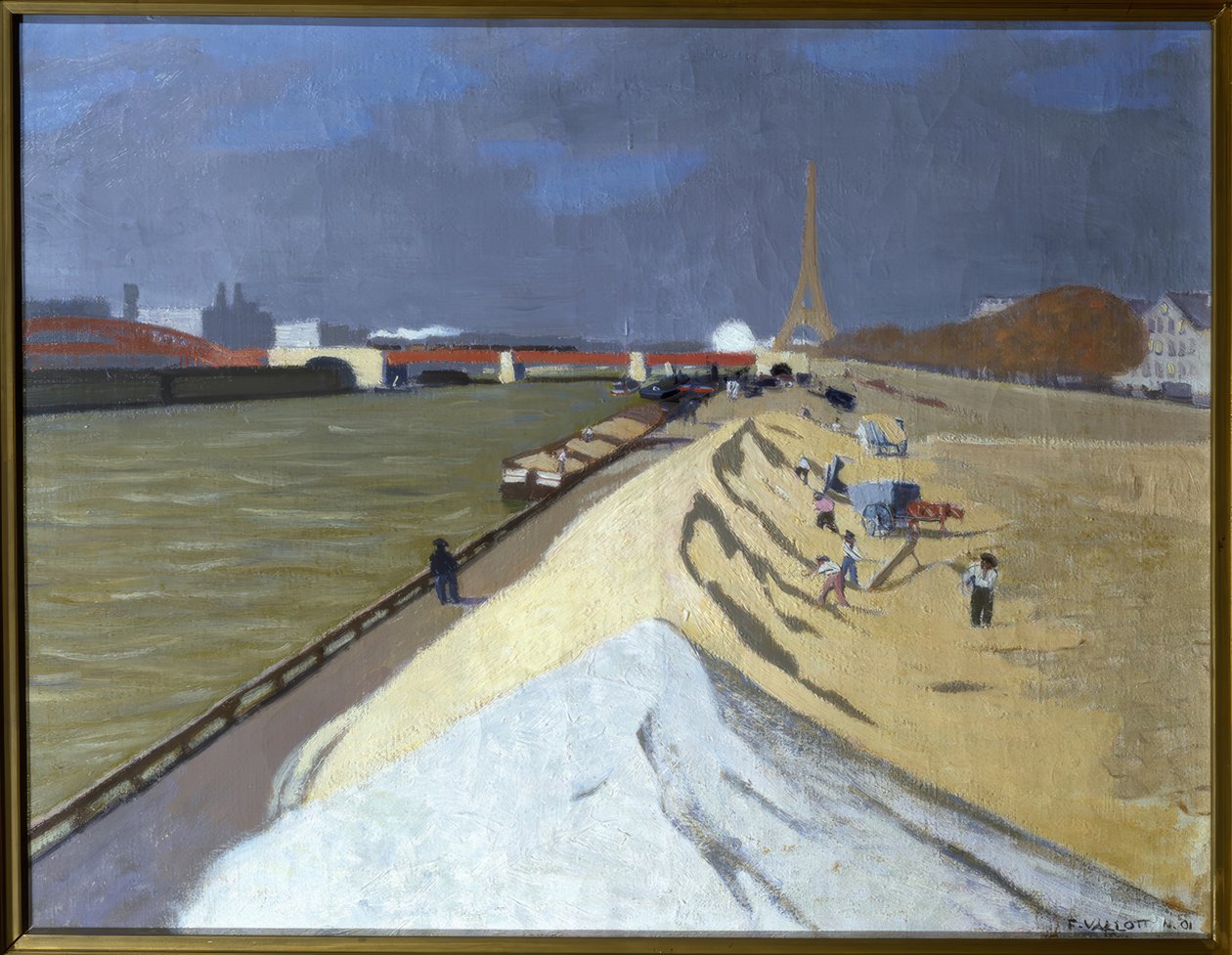 Montón de arena blanca (orillas del Sena) de Félix Vallotton
