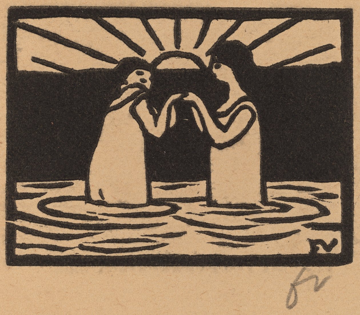 Jugando en el sol de Félix Vallotton