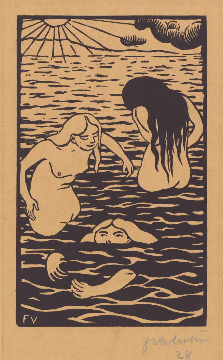 Tres bañistas de Félix Vallotton