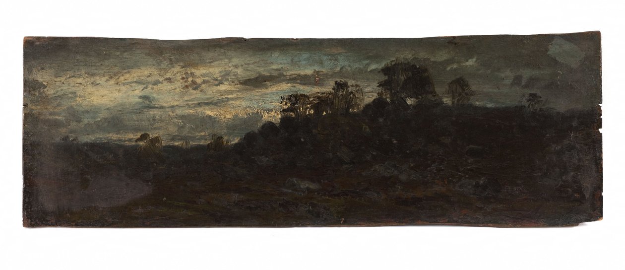 Barbizon, atardecer, 2ª mitad del siglo XIX (óleo sobre madera) de Félix Ziem