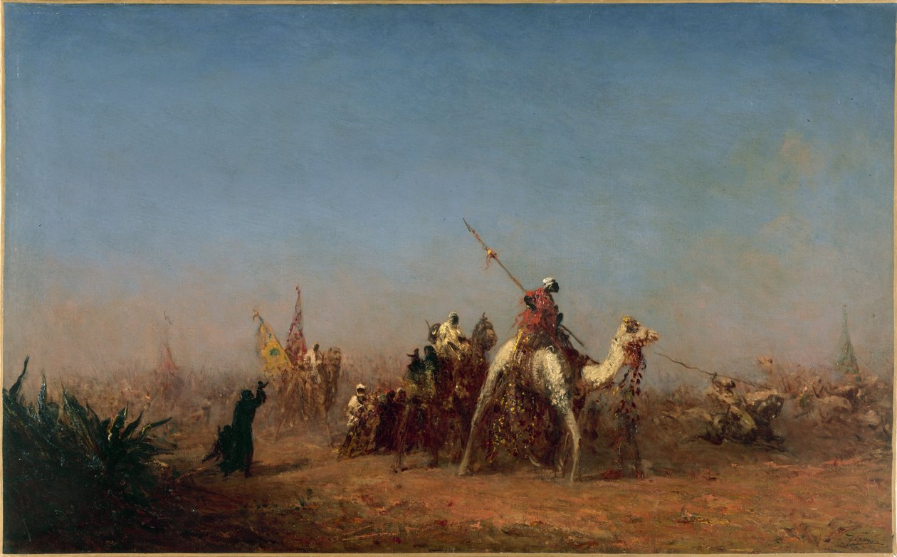Caravana camino de La Meca, entre 1880 y 1885 (óleo sobre lienzo) de Félix Ziem