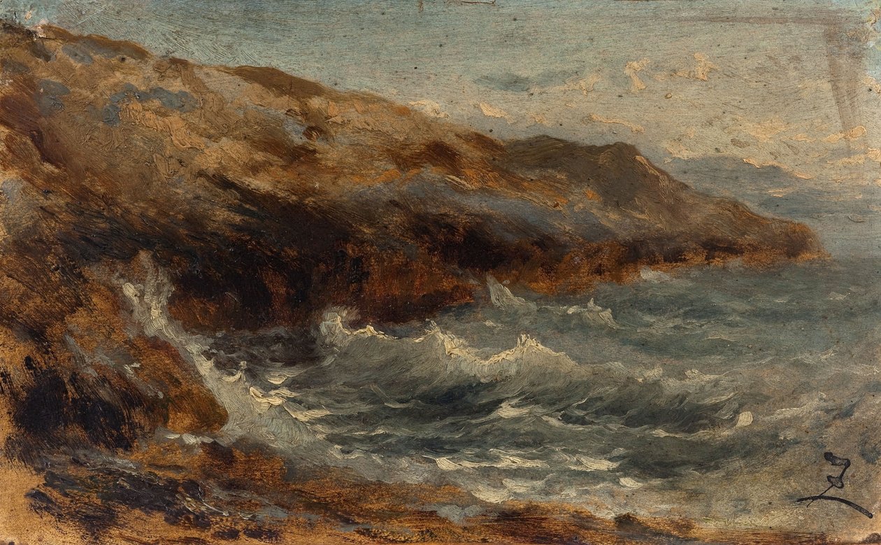 La ola, entre 1850 y 1860 (óleo sobre papel sobre lienzo) de Félix Ziem