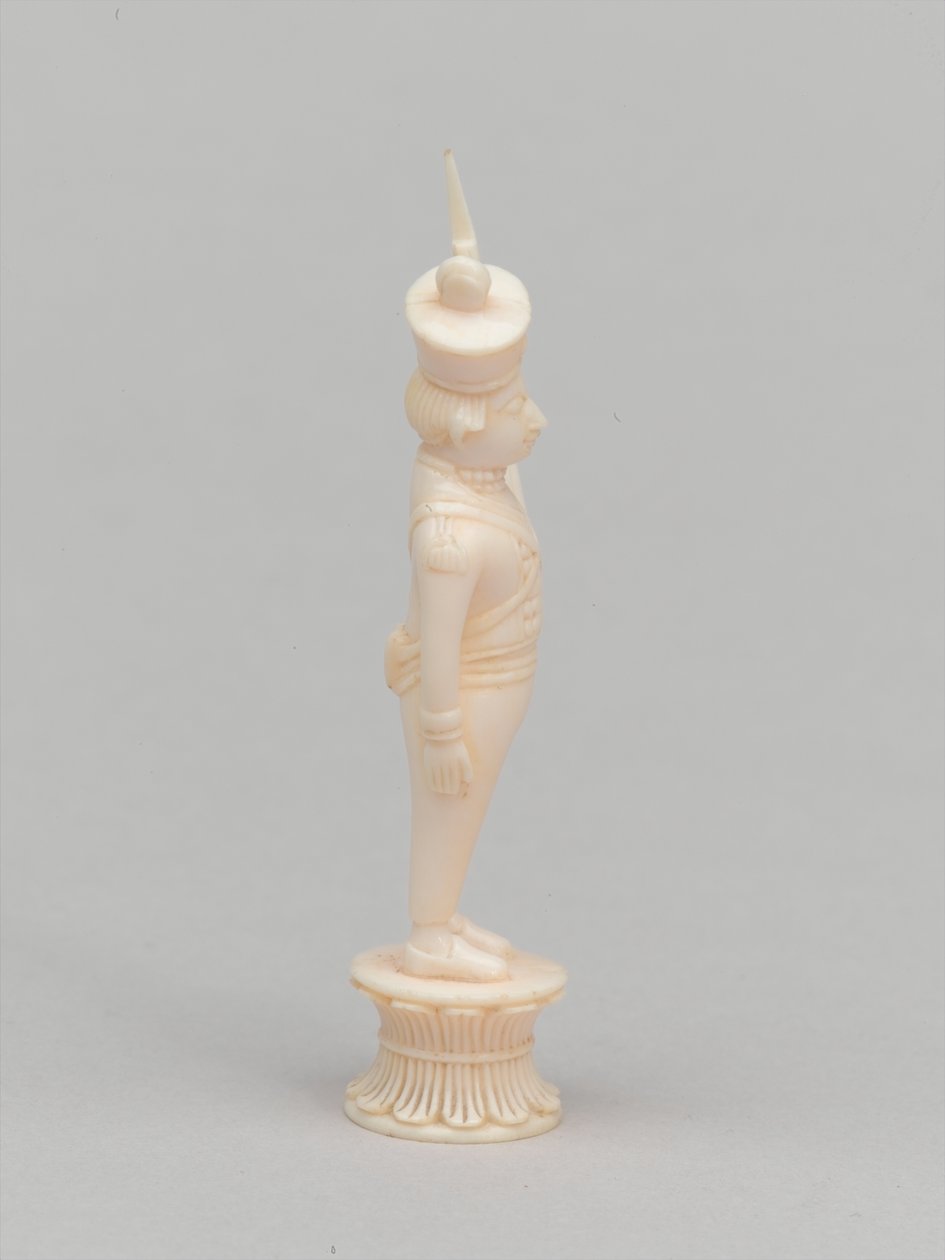 Peón blanco, pieza de ajedrez, India de Flora Macdonald Reid