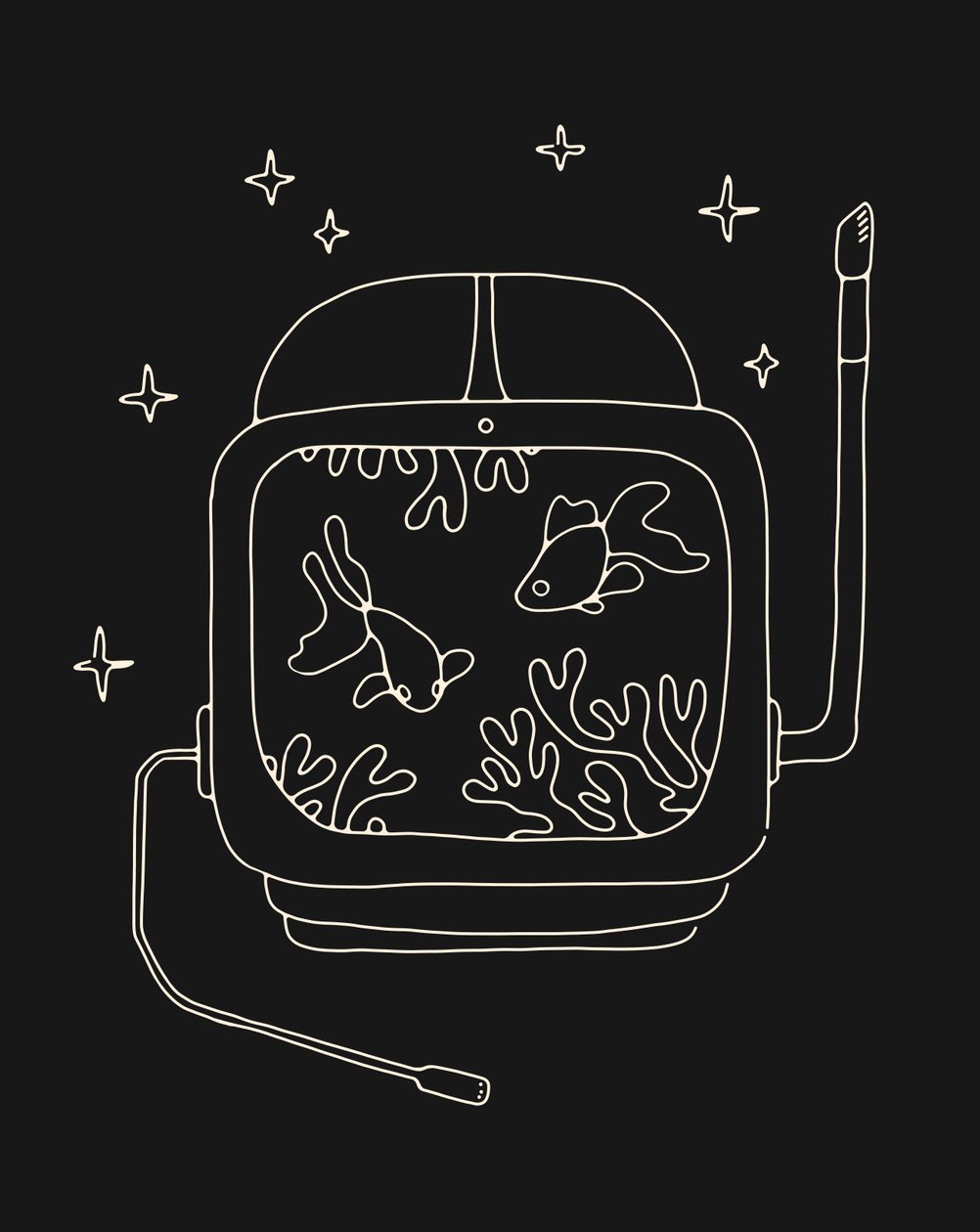 Casco de astronauta en el agua de Florent Bodart