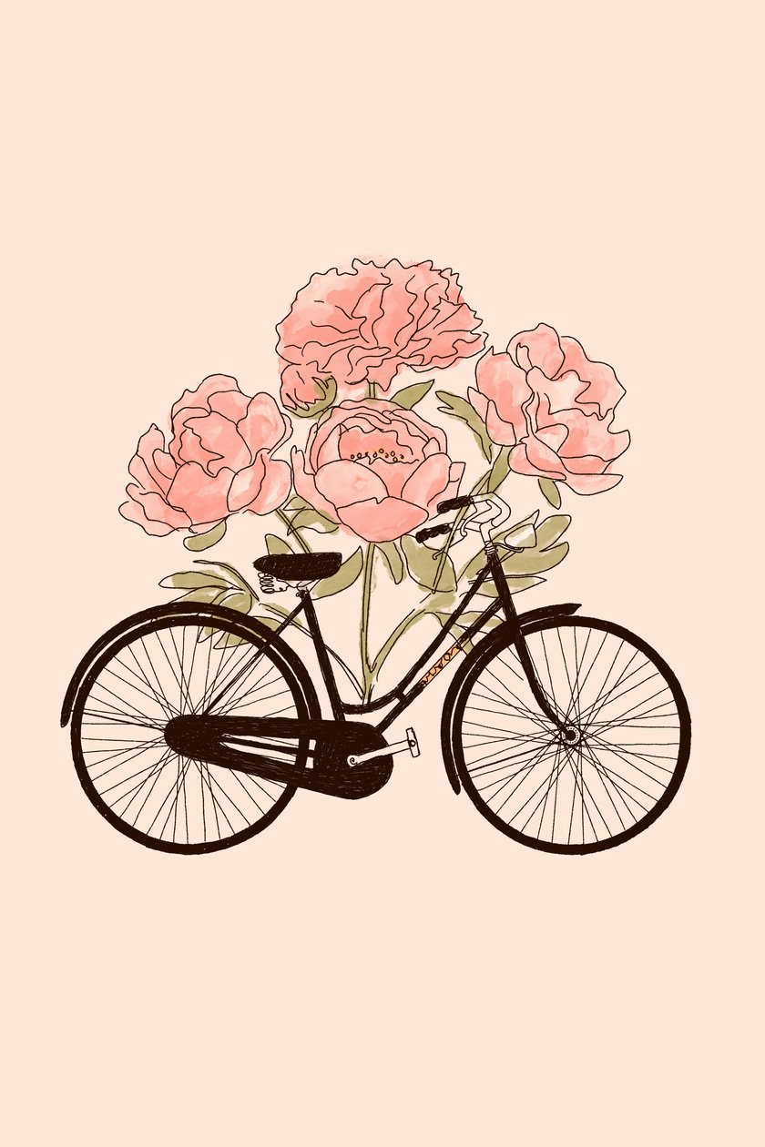 Bicicleta y flor : París, 2022 (digital) de Florent Bodart