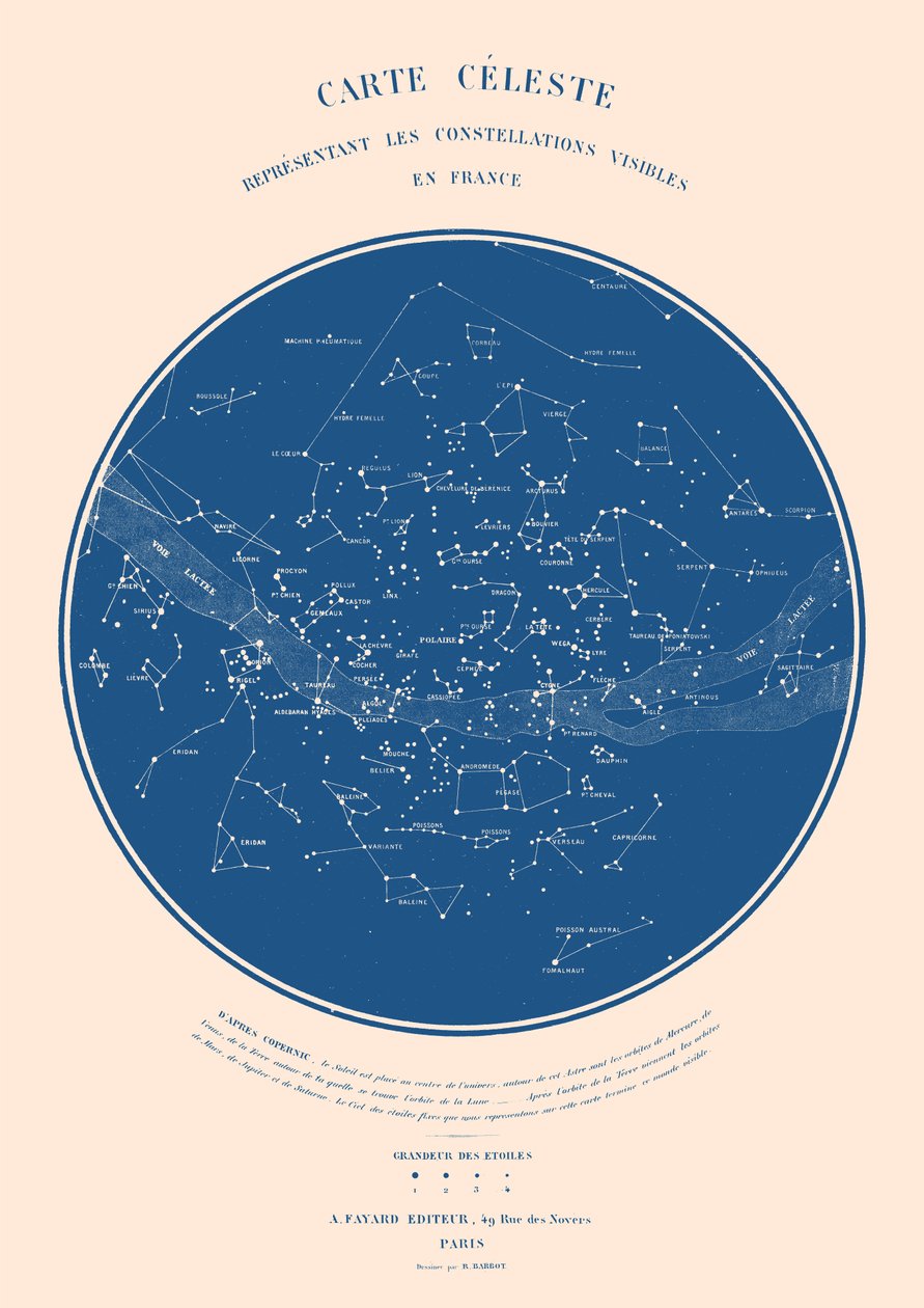 Carta Celeste - EDICIÓN ASTER, 2022 (digital) de Florent Bodart