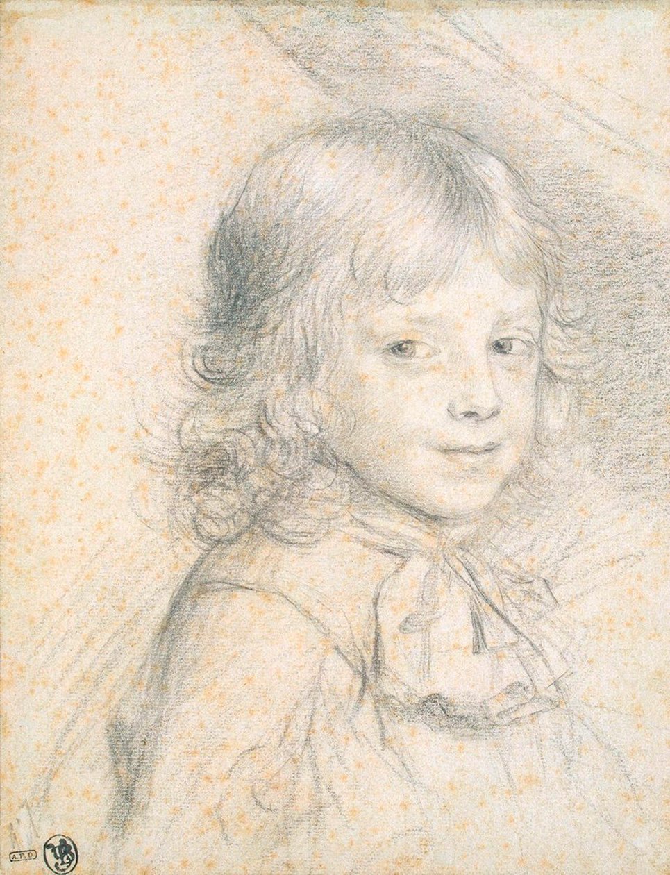 Retrato de Philippe de Savoie como niño, 1660s-1670s de Florent de La Mare Richart
