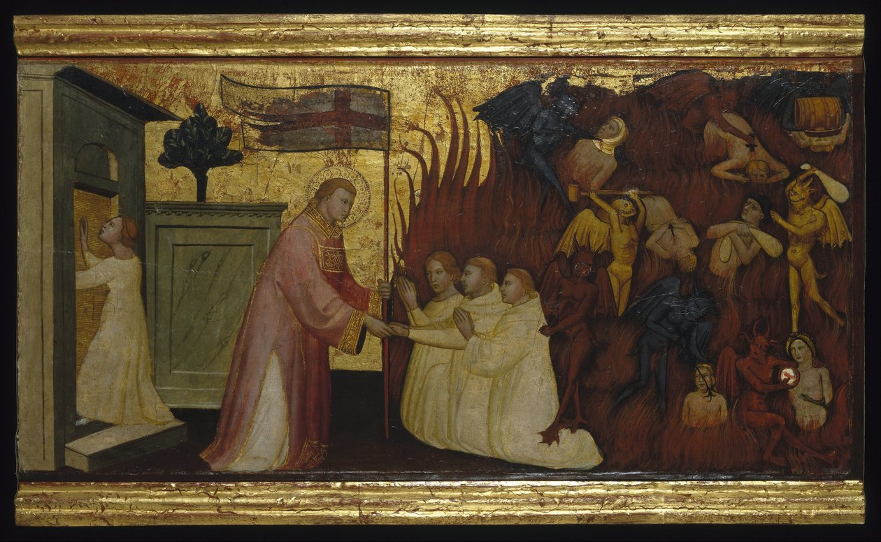 San Lorenzo libera almas del Purgatorio de Florentine Lorenzo di Niccolò Italian