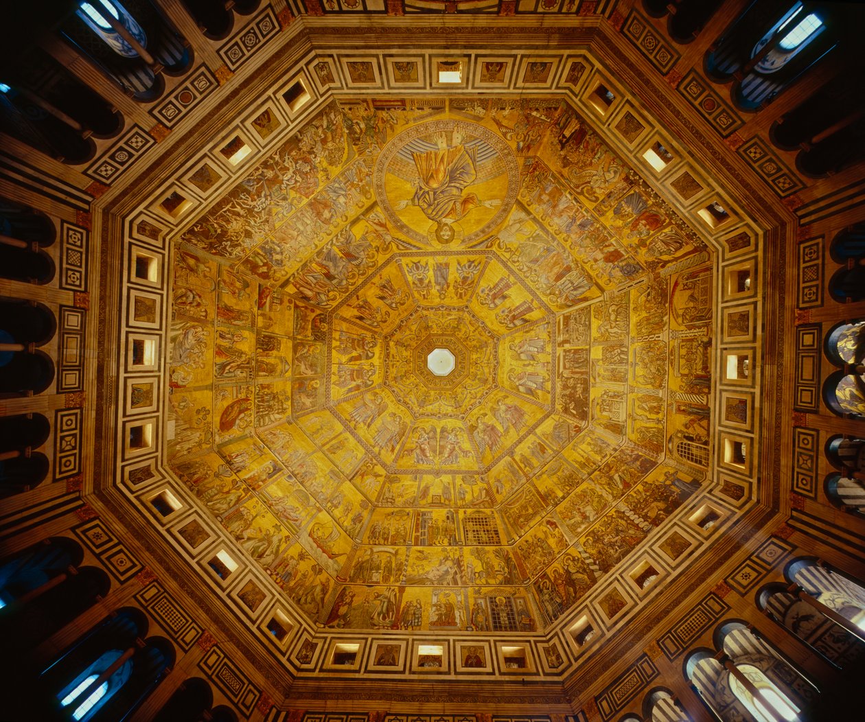 Techo abovedado del Baptisterio de San Juan, Florencia de Florentine School