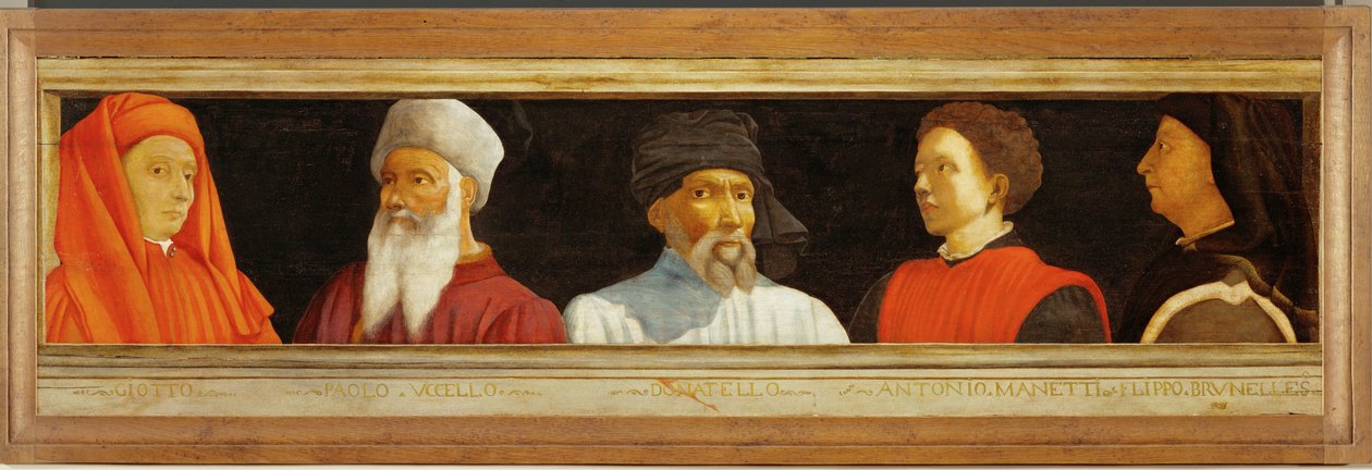 Cinco maestros de la pintura renacentista: Giotto, Uccello ... de Florentine School