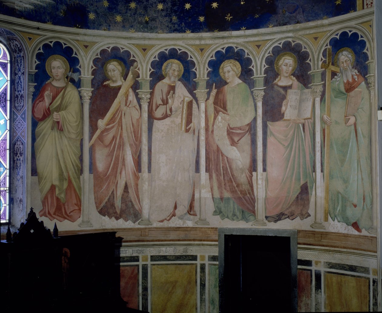Seis apóstoles, c.1390 de Florentine School
