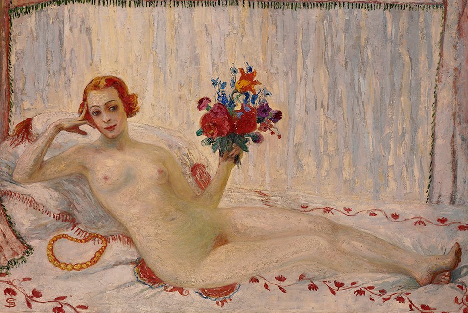 Autorretrato desnudo de un modelo de Florine Stettheimer