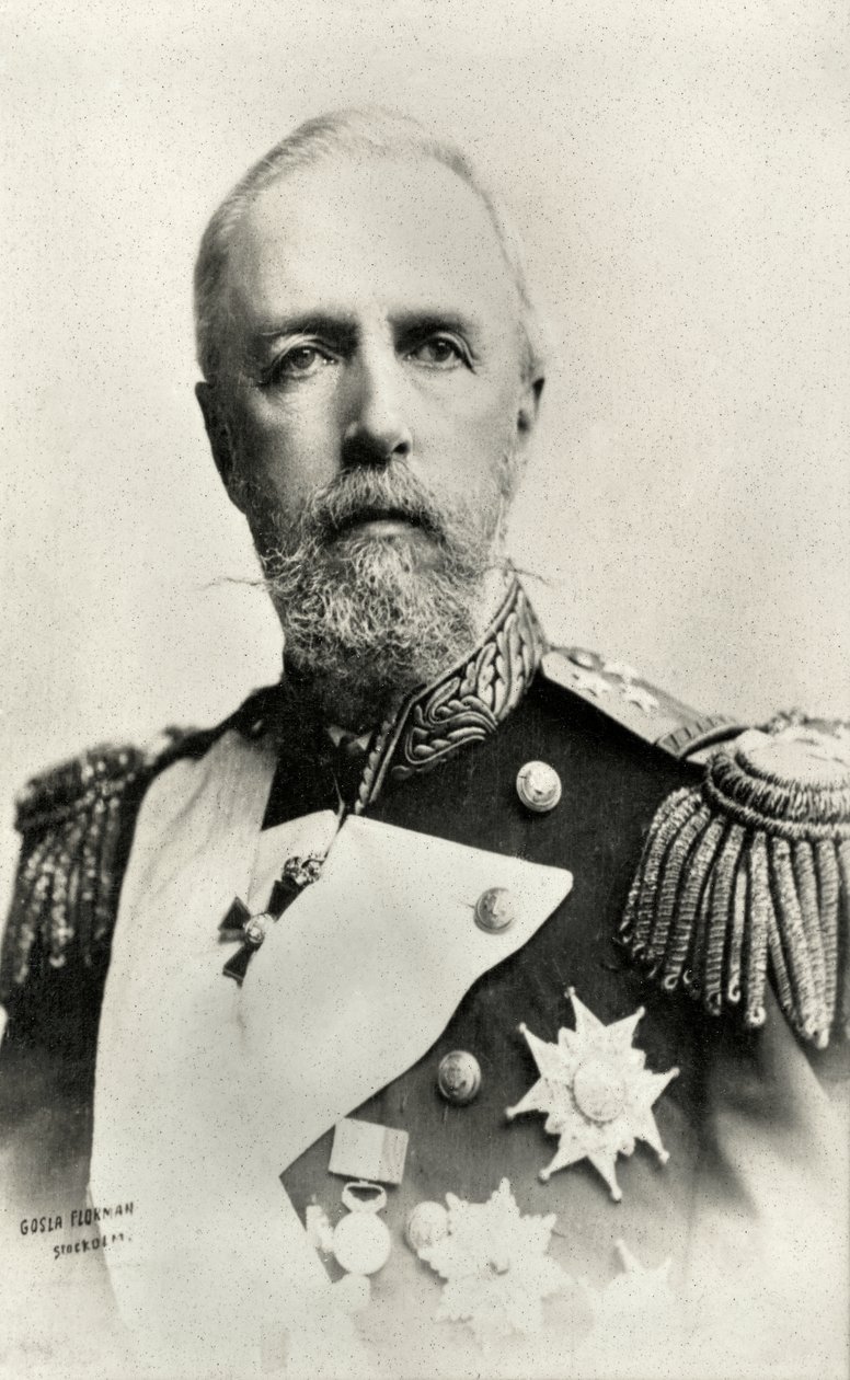 Retrato de Oscar II , Rey de Suecia y Noruega (foto) de Florman Gosla