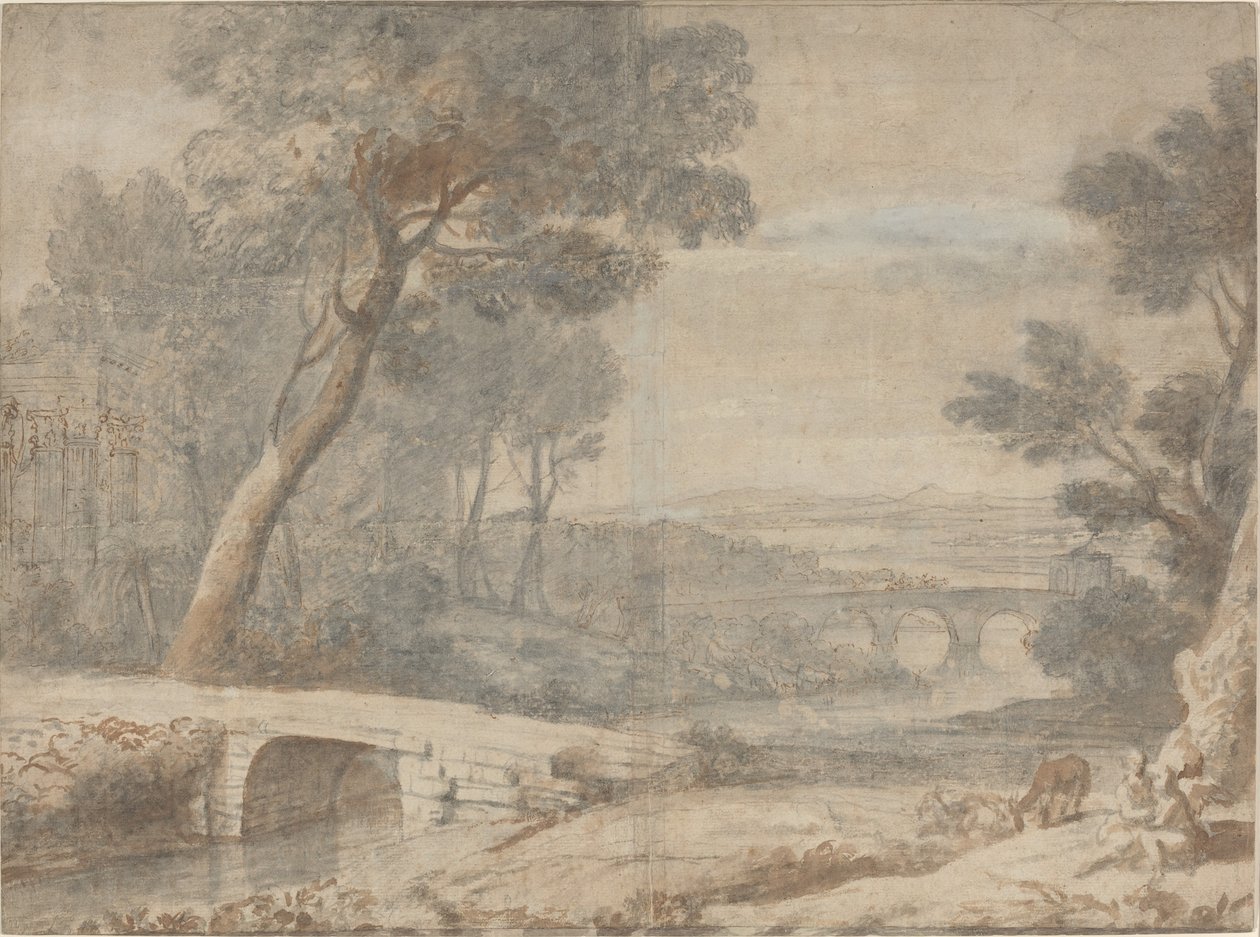 El descanso en la huida a Egipto de Follower of Claude Lorrain