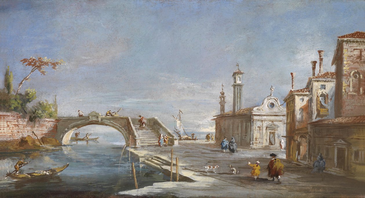 Un Canal en Venecia de Francesco after Guardi