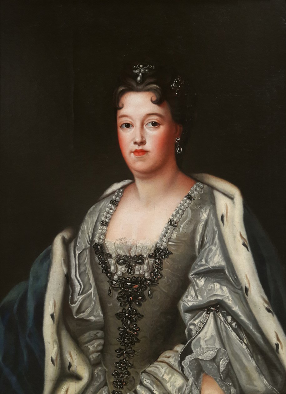 Retrato de Teresa Kunigunde de Polonia con un vestido plateado de Follower of Joseph Vivien