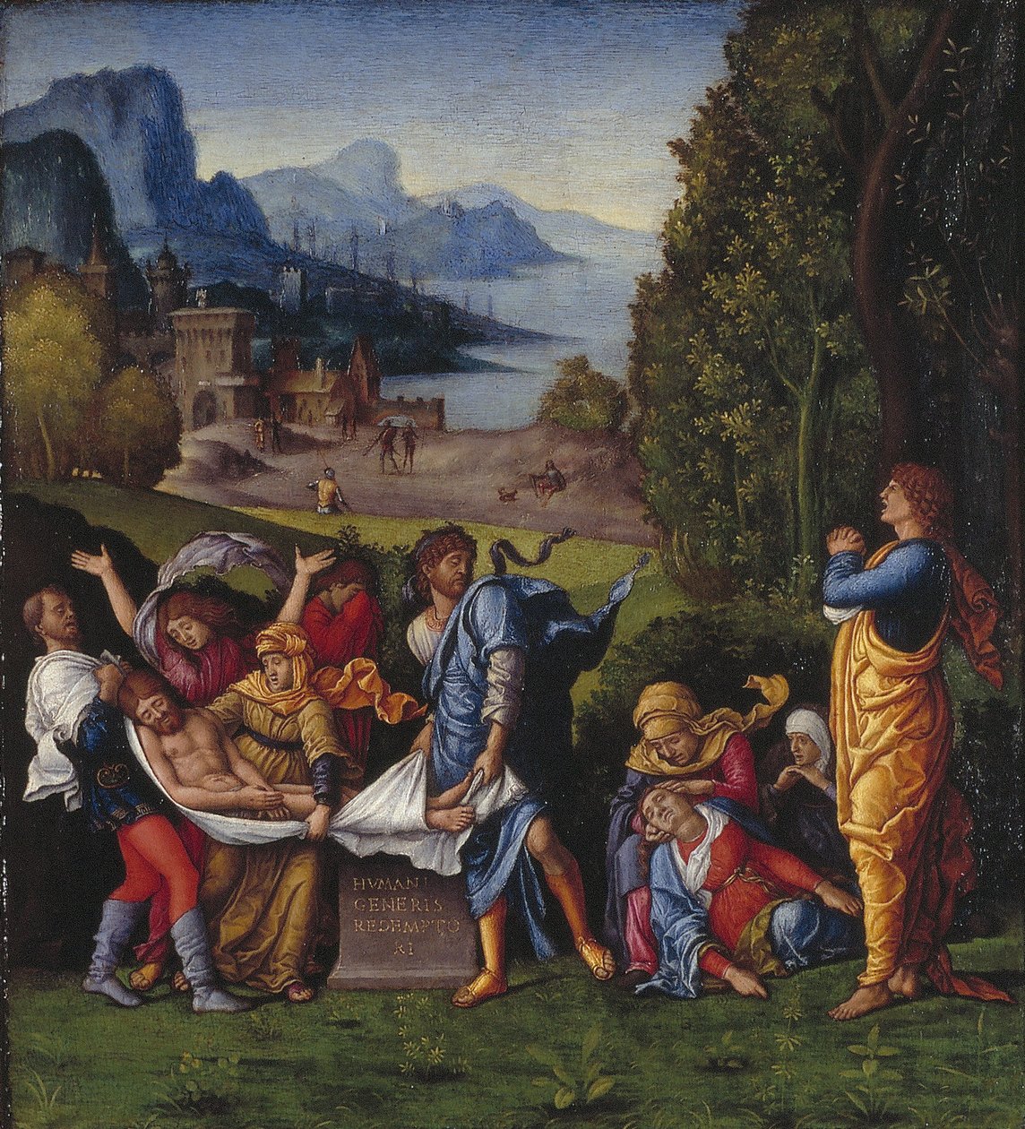 Holandés: El Entierro de Cristo El Entierro de Follower of Andrea Mantegna