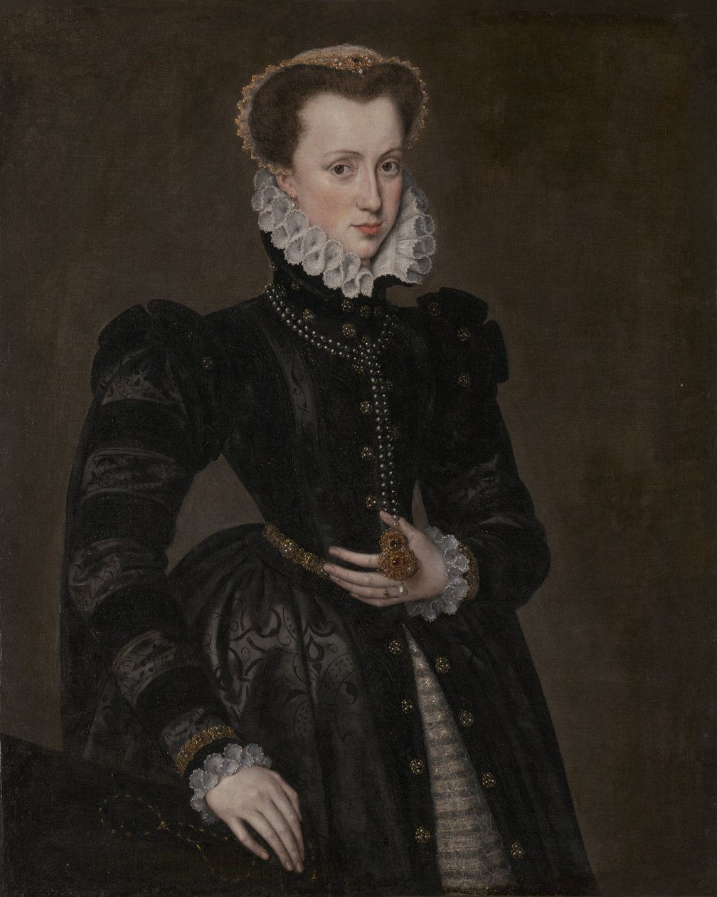 Retrato de una dama de la corte de Follower of Antonis Mor