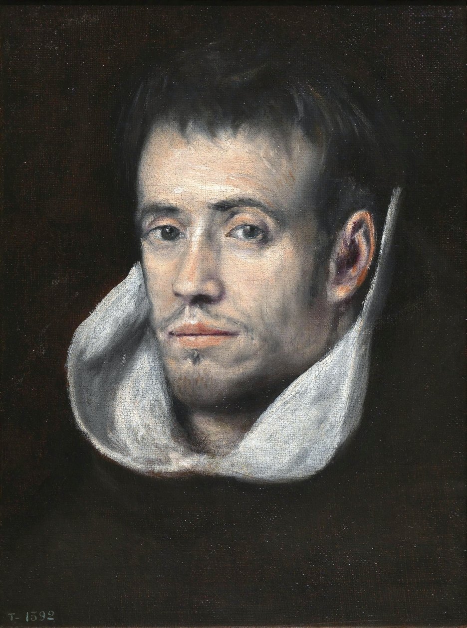 Retrato de fraile dominico (o trinitario) de Follower of El Greco