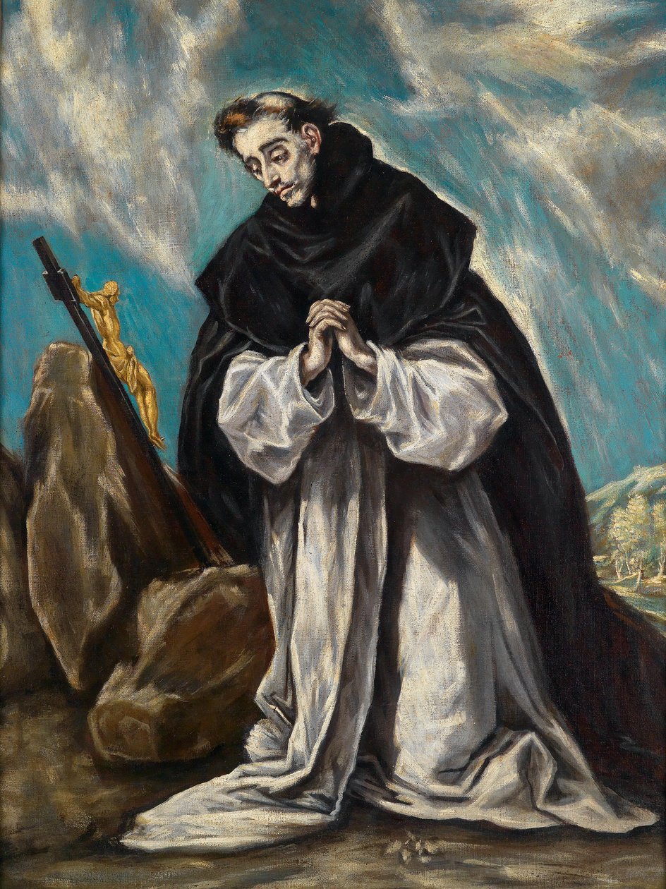 Santo Domingo en oración de Follower of El Greco