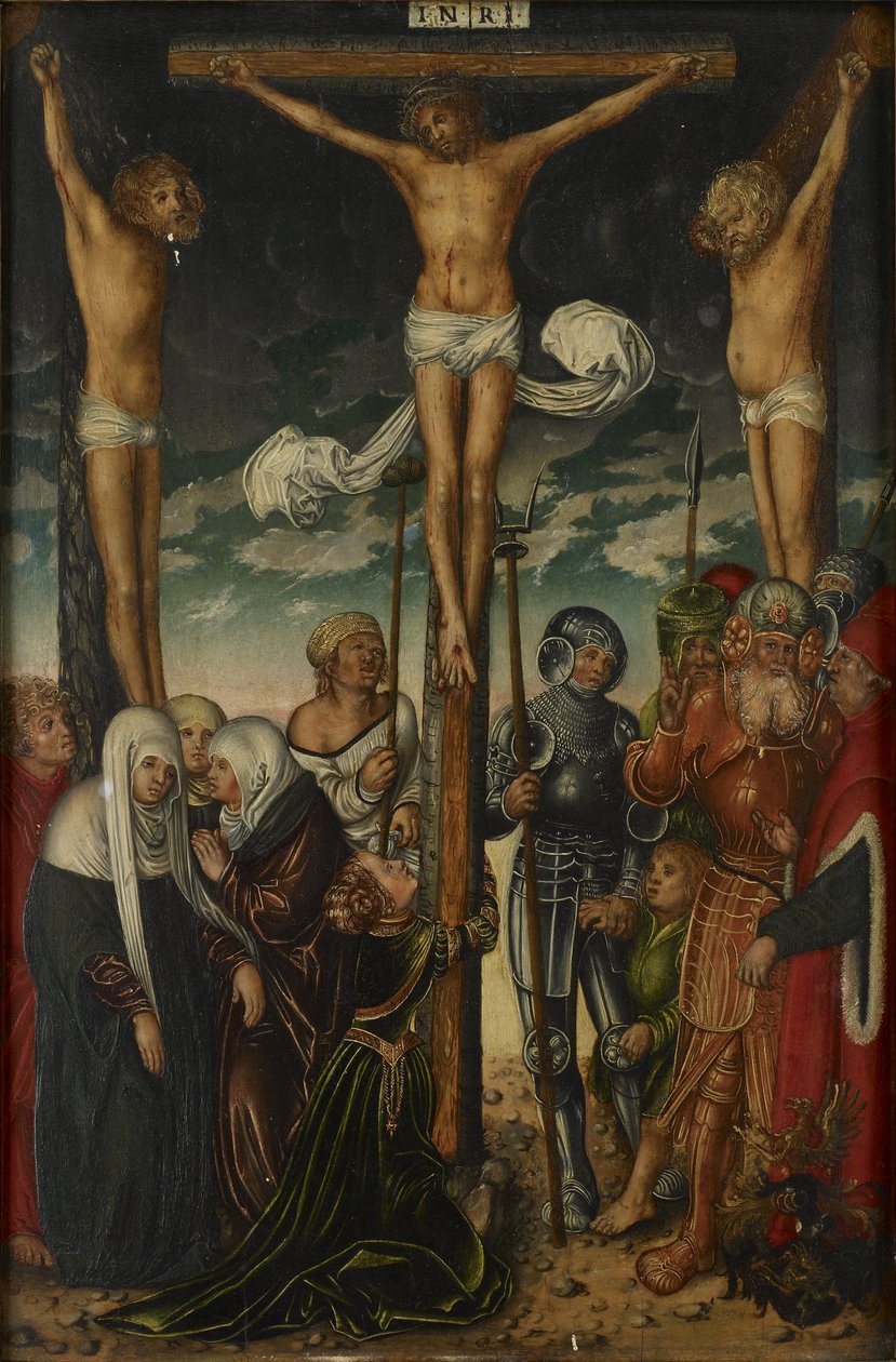 Crucifixión de Follower of Lucas Cranach the Elder