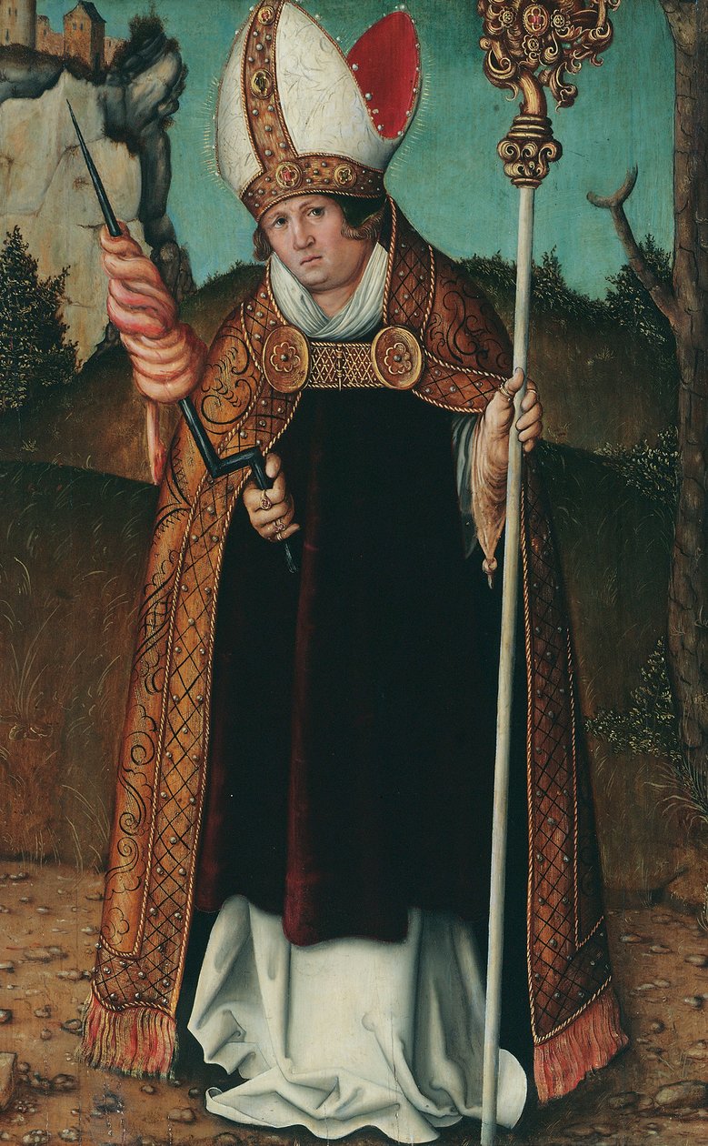 Alemán:  Hl. Erasmus San Erasmo de Follower of Lucas Cranach the Elder