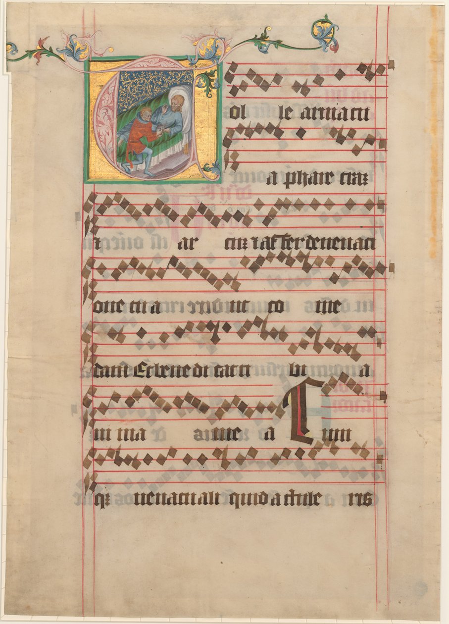 Isaac Bendiciendo a Jacob de Follower of Master of the Golden Bull