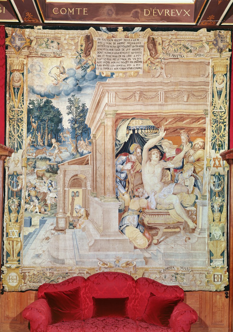 Atalanta y Meleagro, de la Historia de Diana de Fontainebleau School