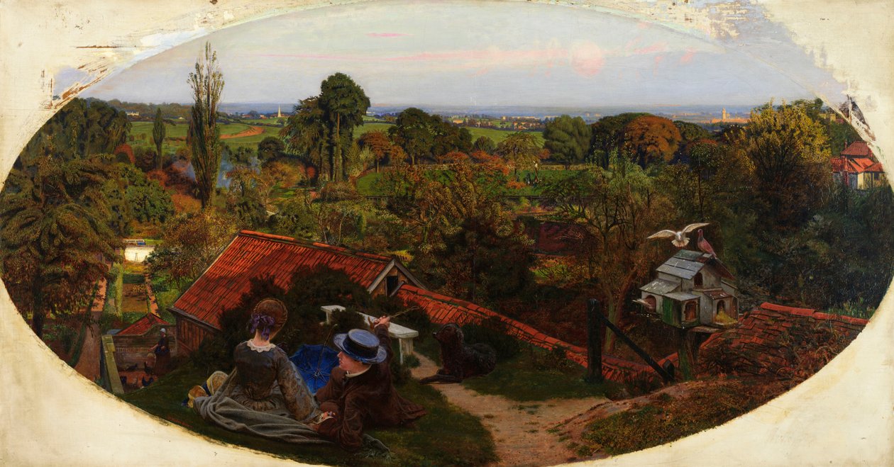 Una tarde de otoño inglesa, 1852-1853 de Ford Madox Brown