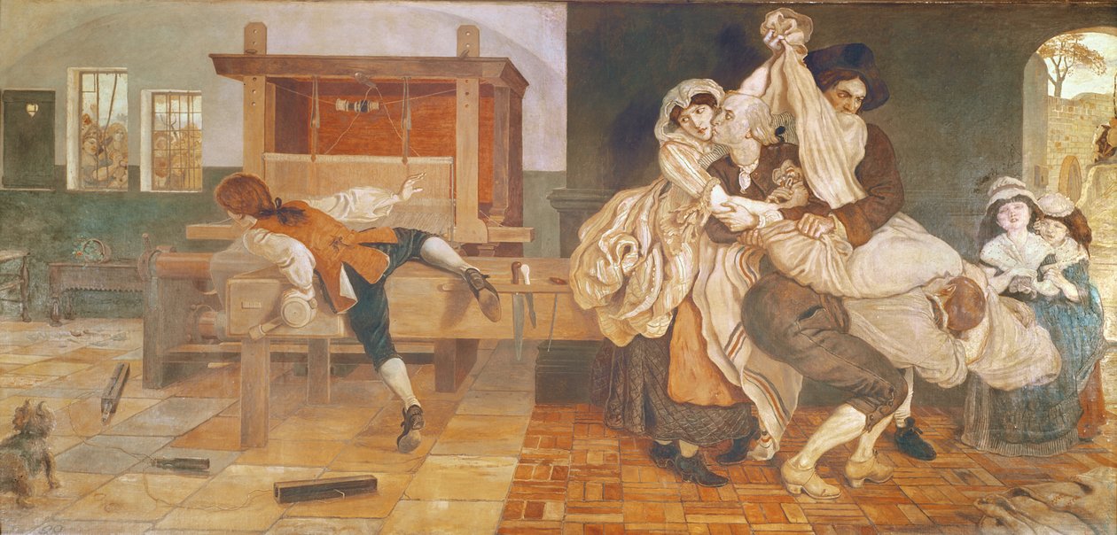 John Kay, Inventor del Telar Volante (mural) de Ford Madox Brown
