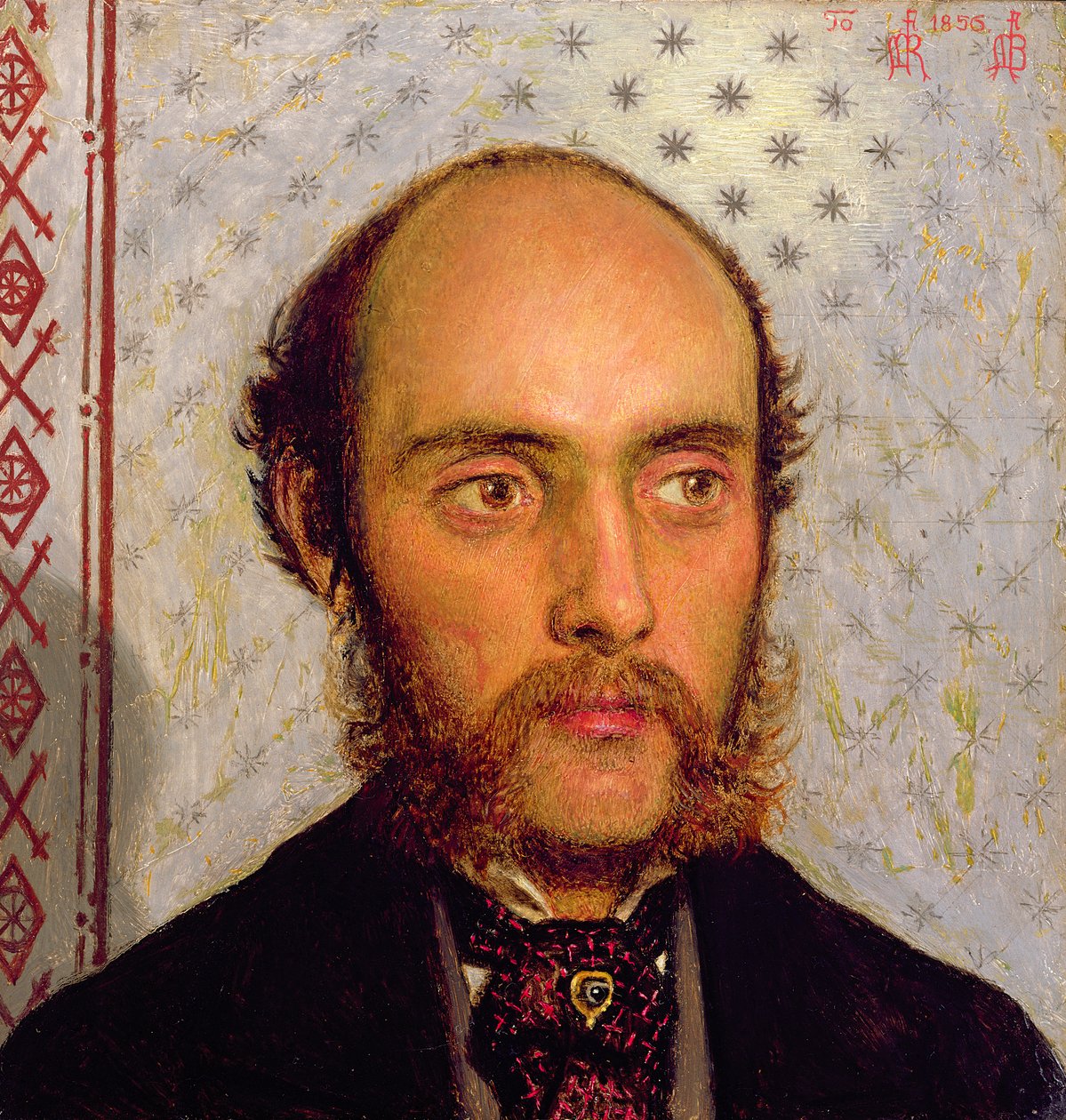 Retrato de William Michael Rossetti (1829-1919) a la luz de la lámpara, 1856 de Ford Madox Brown