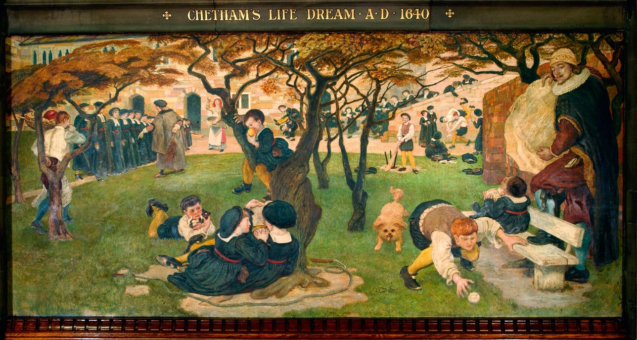 Sueño de vida de Chetham AD 1640 de Ford Madox Brown