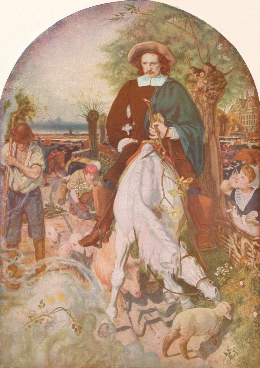 Cromwell en su granja, 1874, 1918 de Ford Madox Brown