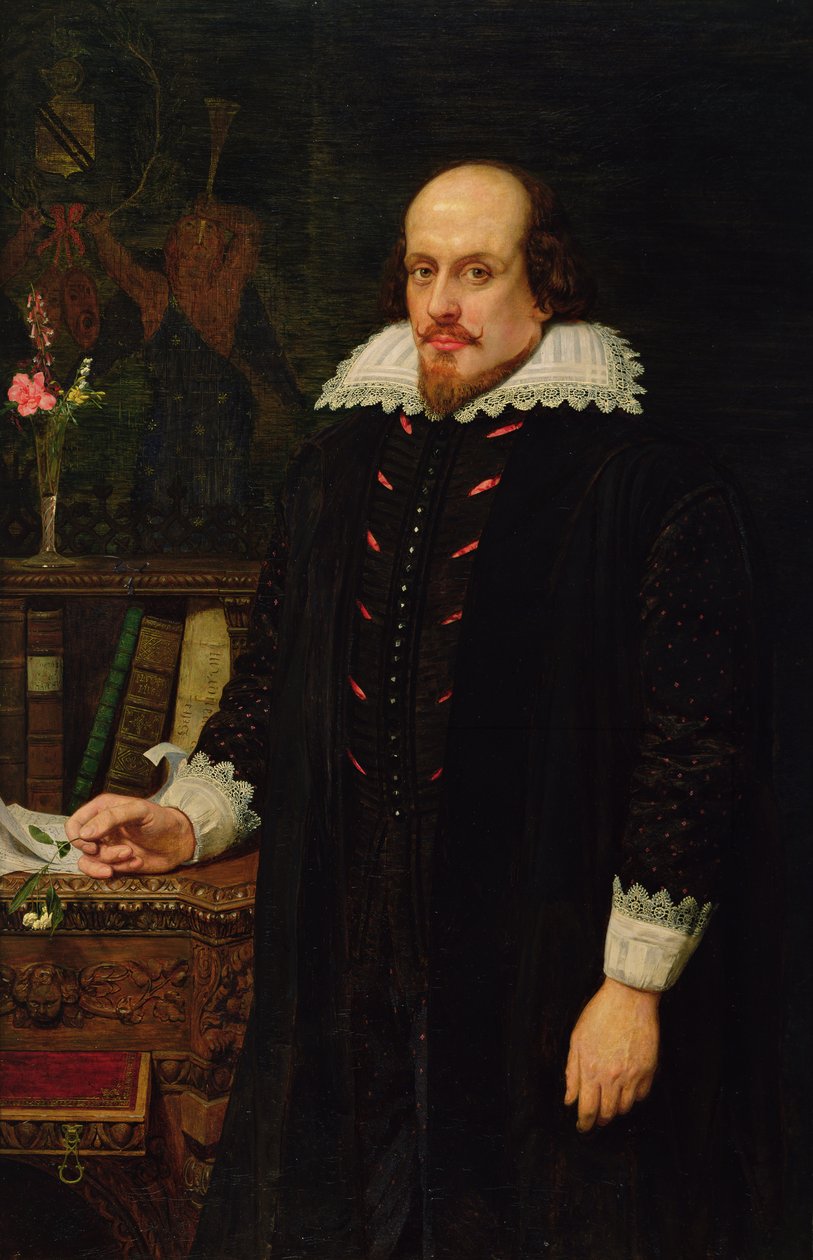 Retrato de William Shakespeare (1564-1616) 1849 (óleo sobre lienzo) de Ford Madox Brown