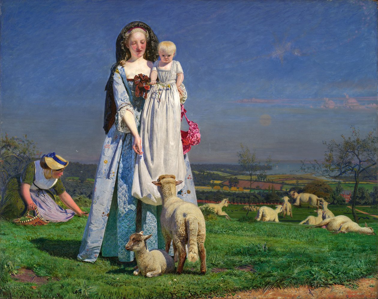 Bonitos corderitos de Ford Madox Brown