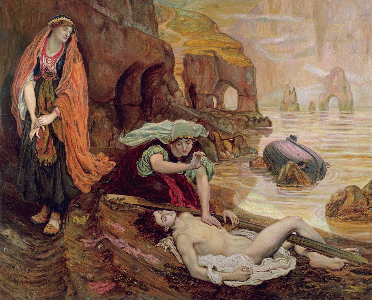 El hallazgo de Don Juan por Haidee, 1878 de Ford Madox Brown