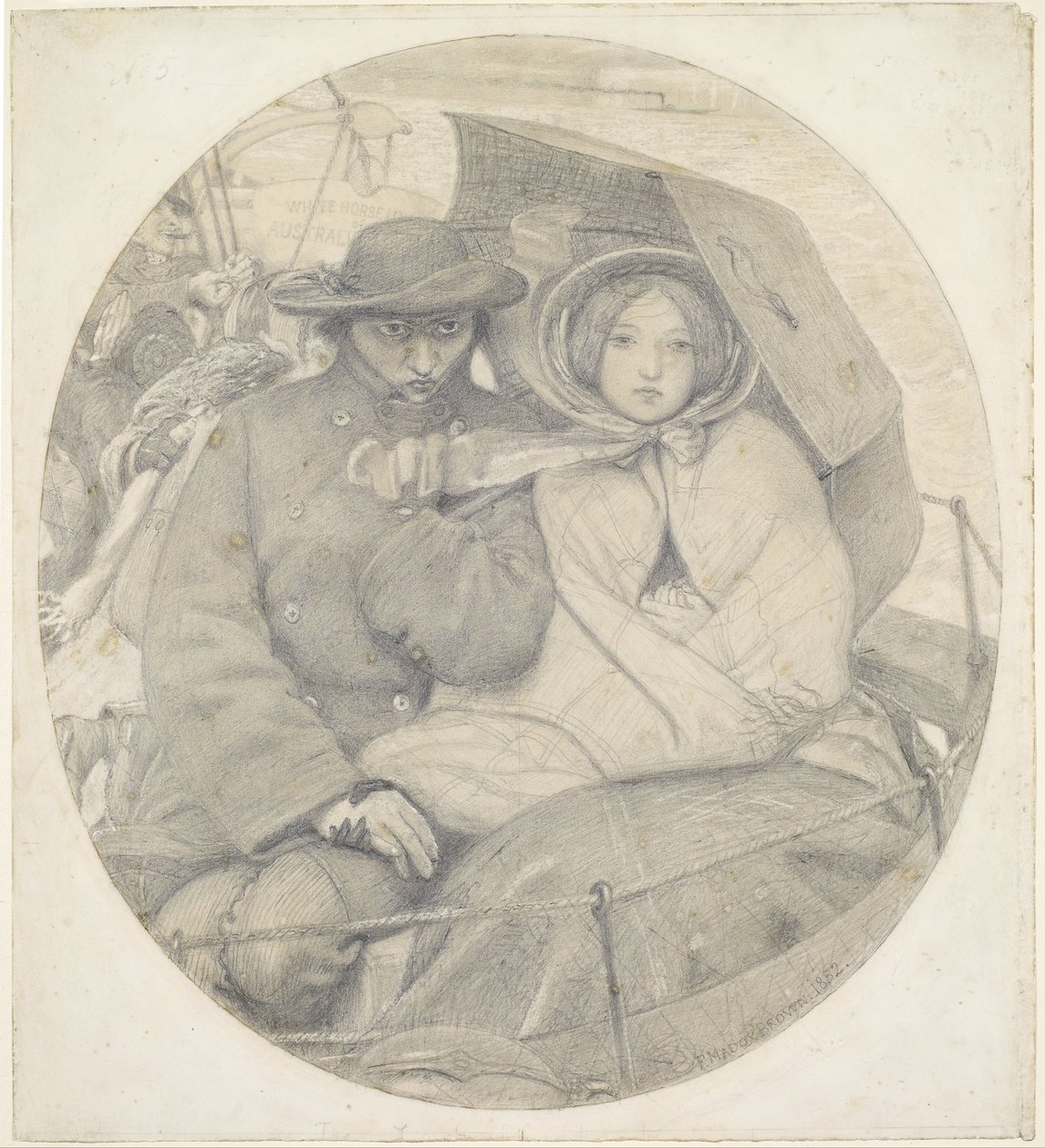 Los últimos de Inglaterra - Dibujos animados de Ford Madox Brown