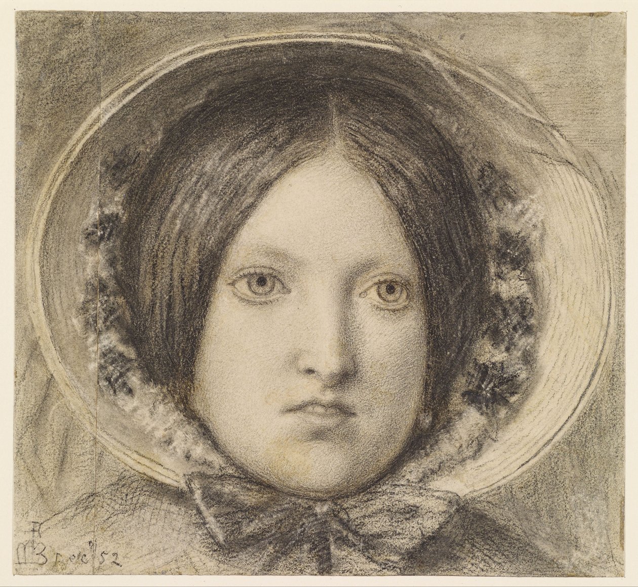 Los últimos de Inglaterra - Retrato de Emma Hill de Ford Madox Brown