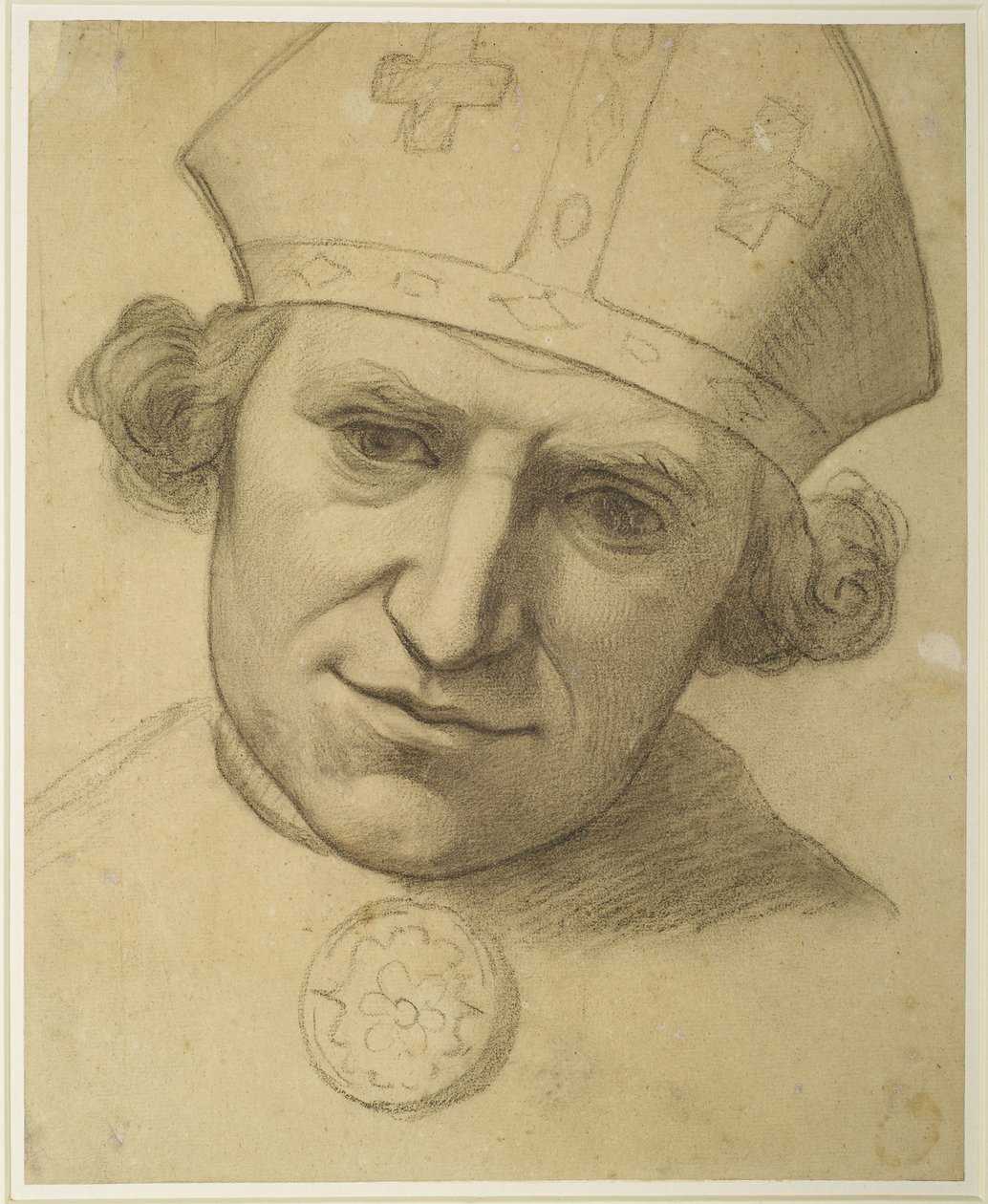 The Spirit of Justice - Estudio para Jefe de Obispo de Ford Madox Brown