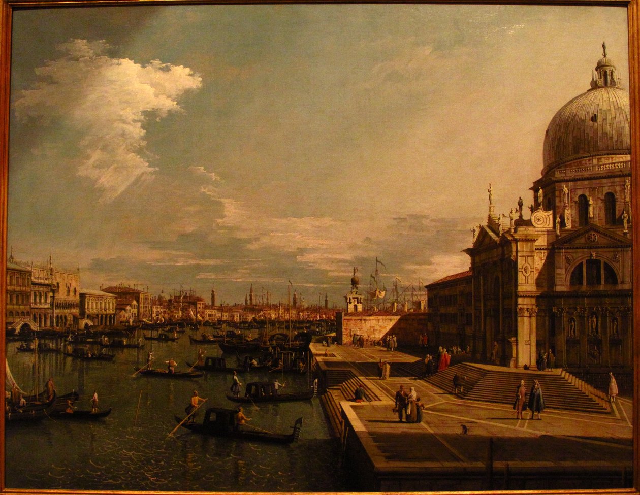 El Gran Canal con S. Maria della Salute de Formerly Canaletto