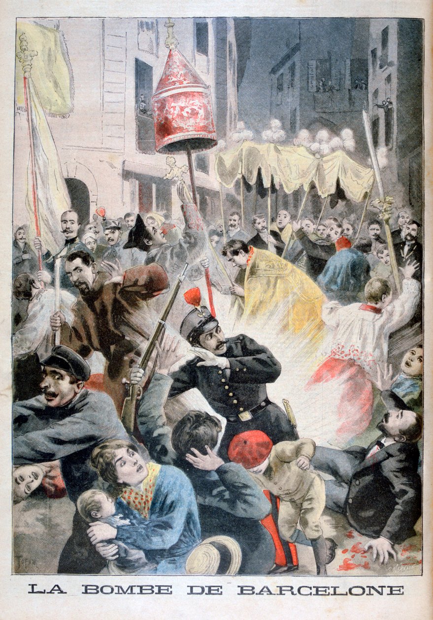 Una bomba en Barcelona, 1896 de Fortuné Méaulle