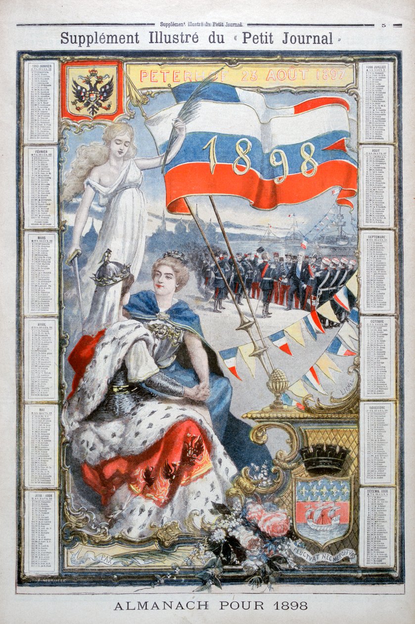 Calendario para 1898 de Fortuné Méaulle