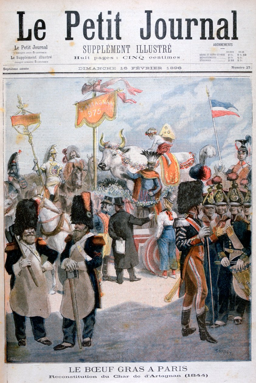 Celebraciones del buey cebado en París, 1896 de Fortuné Méaulle