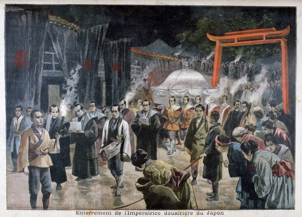 Funeral de la Emperatriz Viuda de Japón, 1897 de Fortuné Méaulle
