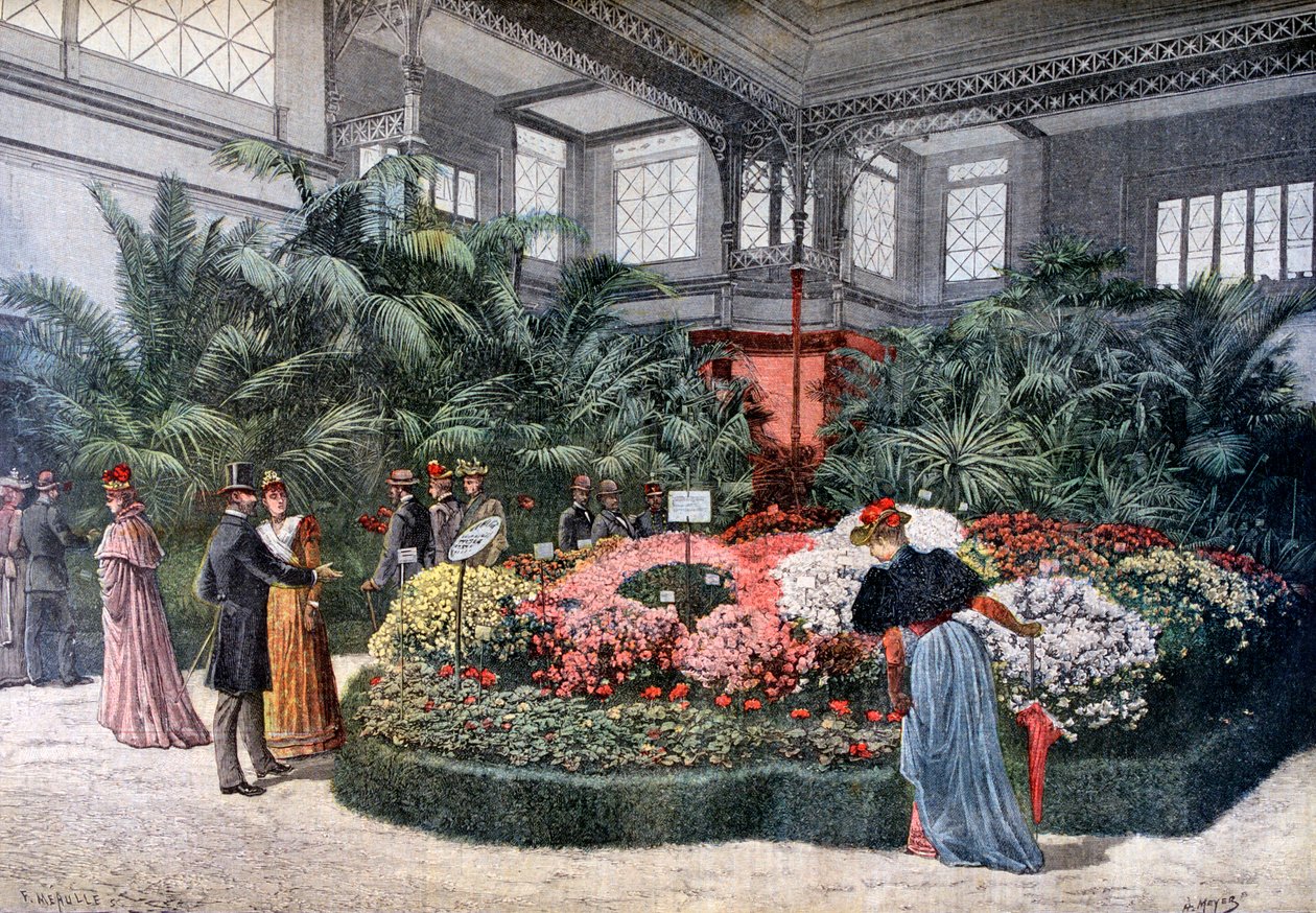 Exposición de horticultura, Cours La Reine, París, 1892 de Fortuné Méaulle