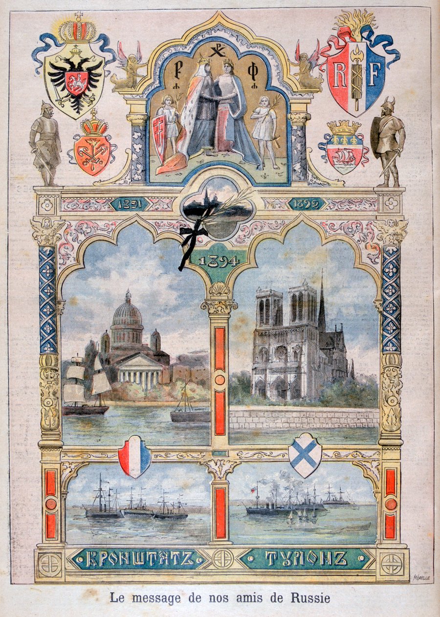 Mensaje de nuestros amigos rusos, 1896 de Fortuné Méaulle