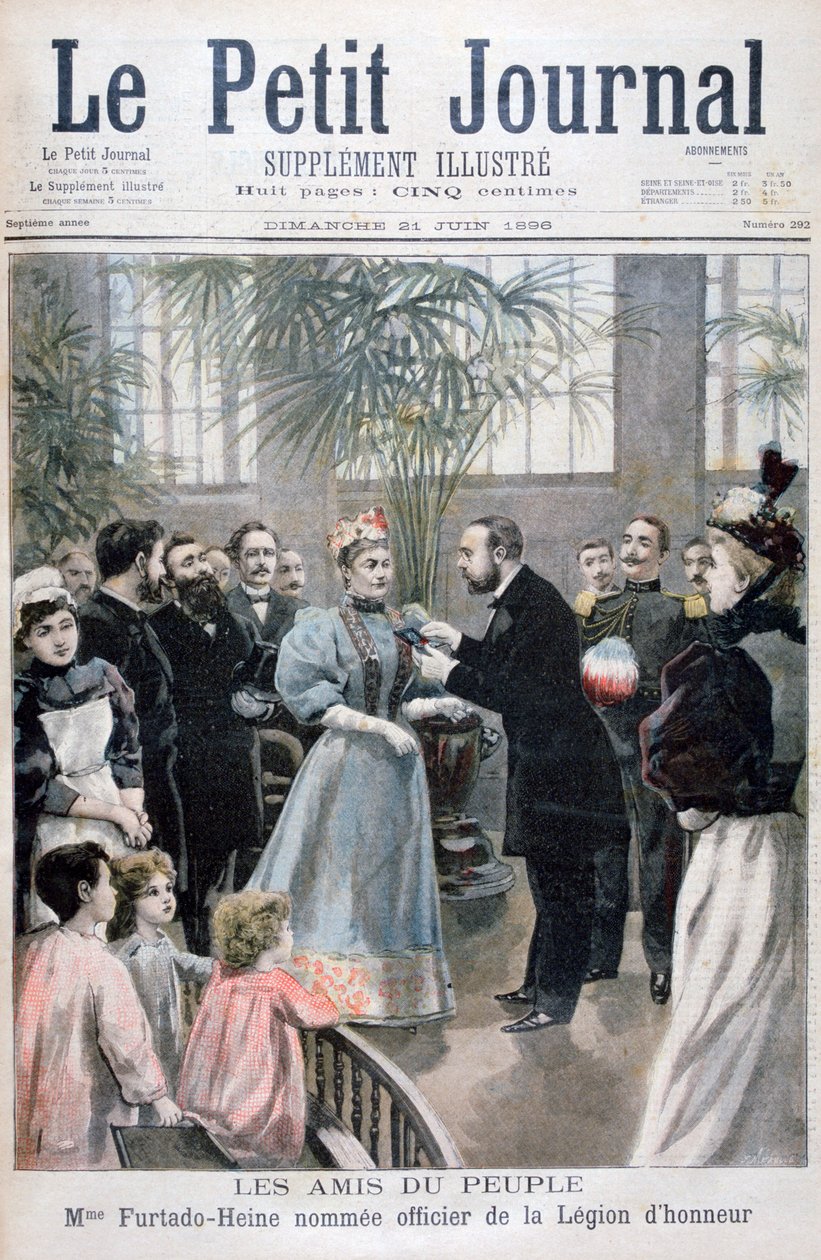 La Sra. Furtado-Heine nombrada Oficial de la Legión de Honor, 1896 de Fortuné Méaulle